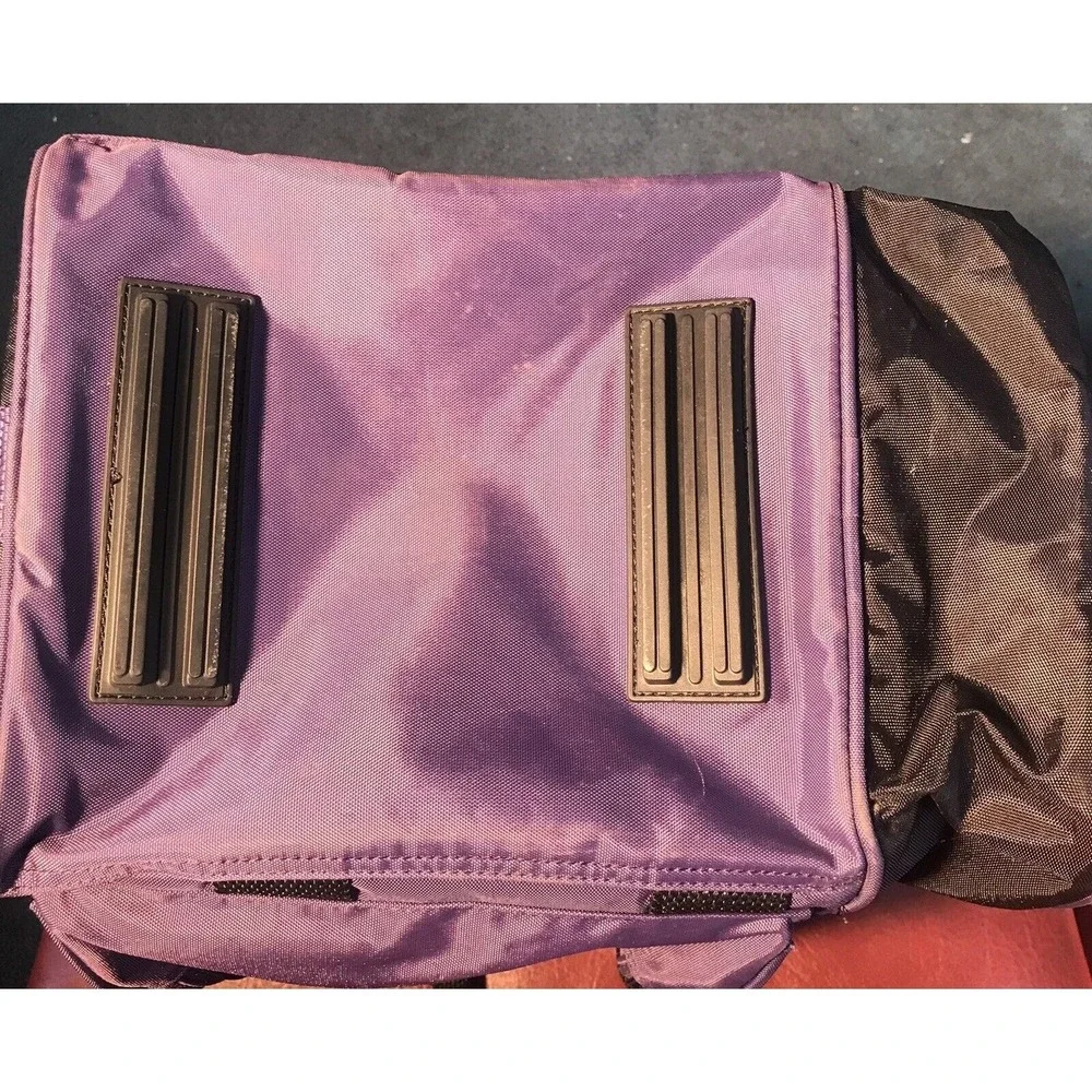KR X-Line Purple 1 Ball Bowling And Shoe Bag 3 Zipper Compartments Nylon